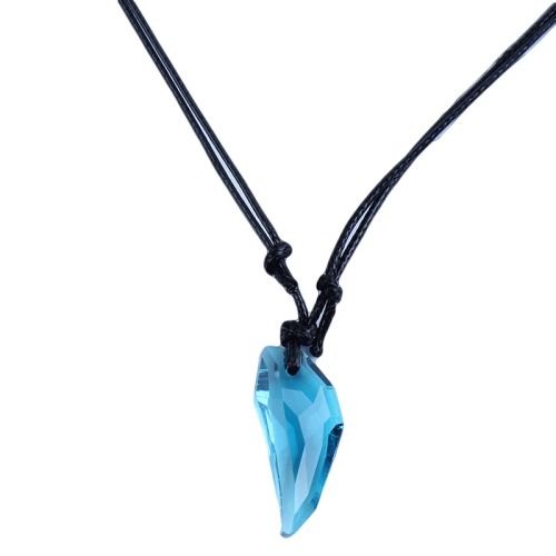 HJUEY Adjustable Glass Pendant Necklace - Trendy Fashion Accessory