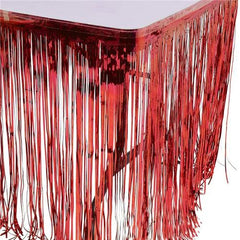 Youyouhuan Foil Fringe Curtains - Glossy Metallic Tinsel Party Decorations