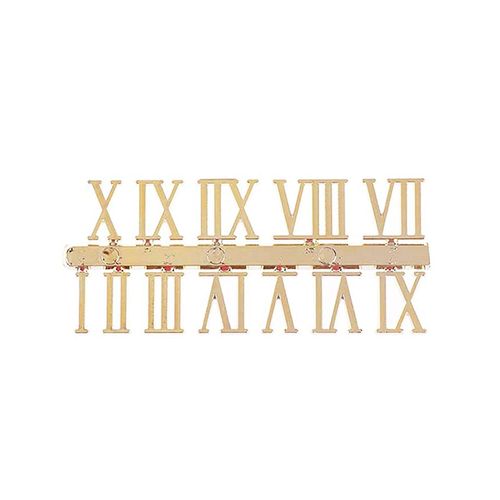 DIY Wall Clock Accessories - Customisable Roman & Arabic Numerals Set - Gold Roman Numerals