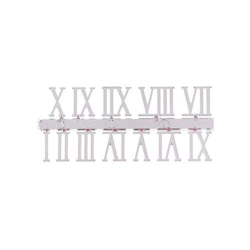DIY Wall Clock Accessories - Customisable Roman & Arabic Numerals Set - Sliver Roman Numeral