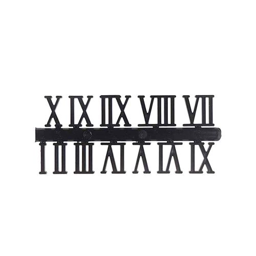 DIY Wall Clock Accessories - Customisable Roman & Arabic Numerals Set - Black Roman Numerals