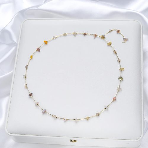Lina Jw Adjustable Stone Necklace - Handmade Fashion Accessory