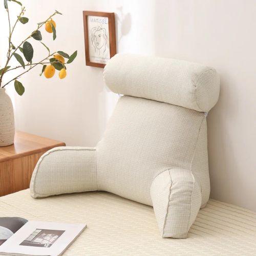 Comfort Neck Support Cushion - Removable Cover & Versatile Design - Ivory