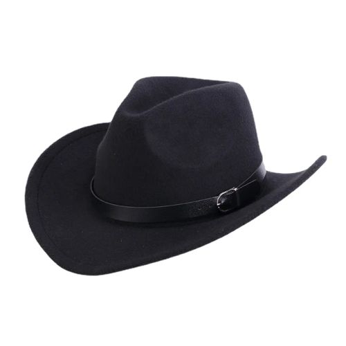 Felt Fedora Hat - Stylish Winter Accessory - Versatile Outdoor Wear - black