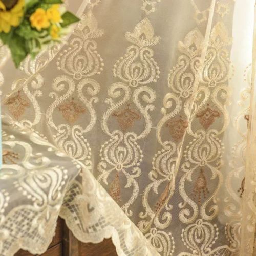Elegant Tulle Curtain - Modern Design for Home & Office Windows - Color 2 / Grommet Top(Rings) / 1 pcs W100xH265 cm