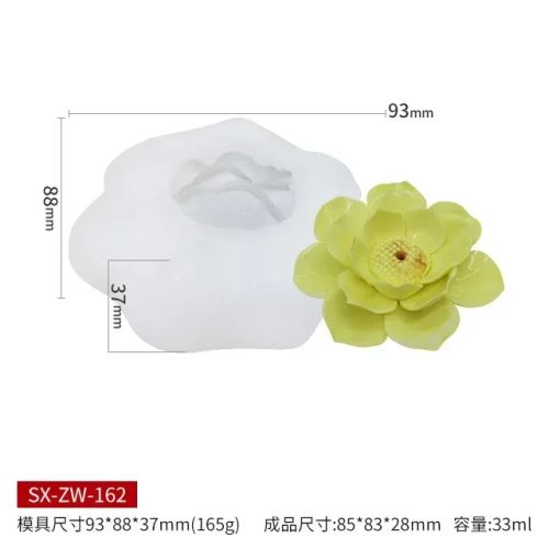ZINBOOM Durable Silicone Candle Mold for DIY Crafts & Baking Projects