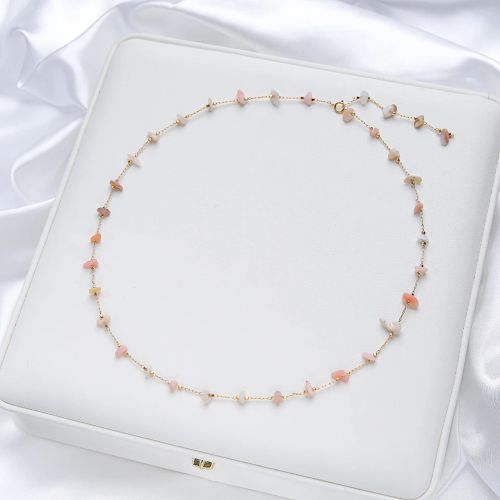 Lina Jw Adjustable Stone Necklace - Handmade Fashion Accessory