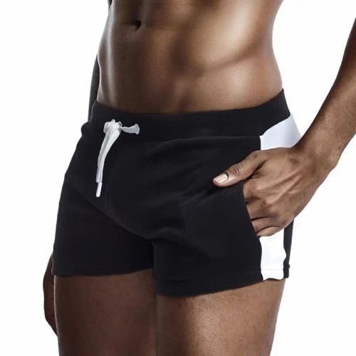 SEOBEAN Comfortable Fleece Sleep Shorts - Stylish Loungewear for Home - black / L