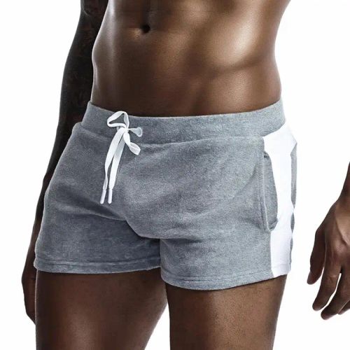 SEOBEAN Comfortable Fleece Sleep Shorts - Stylish Loungewear for Home - Gray / L