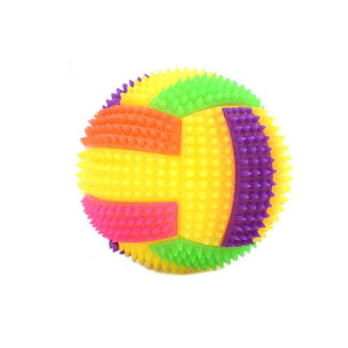 Multi-colour Durable Interactive Dog Toy with Squeak Ball Feature