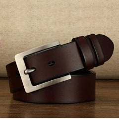 CEXIKA Fashion Cowskin Leather Belt with Stylish Buckle - 150-170cm