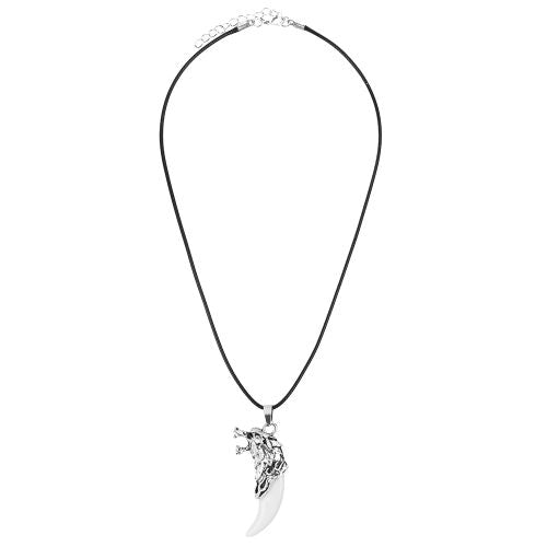 Trendy Adjustable Leather Pendant Necklace - Stylish Fashion Accessory