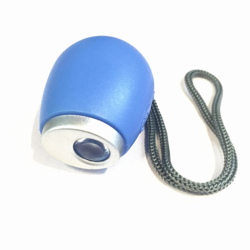 MOONBIFFY Portable Projection Alarm Clock Keychain - LED Time Display - Rope blue