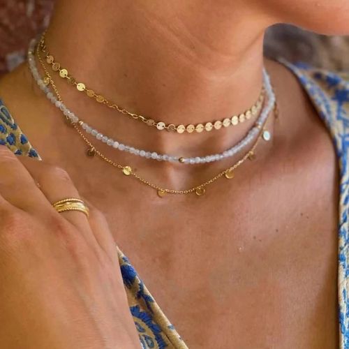 YWZIXLN Classic Round Crystal Pendant Necklace - Elegant Accessory