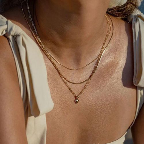 YWZIXLN Classic Round Crystal Pendant Necklace - Elegant Accessory