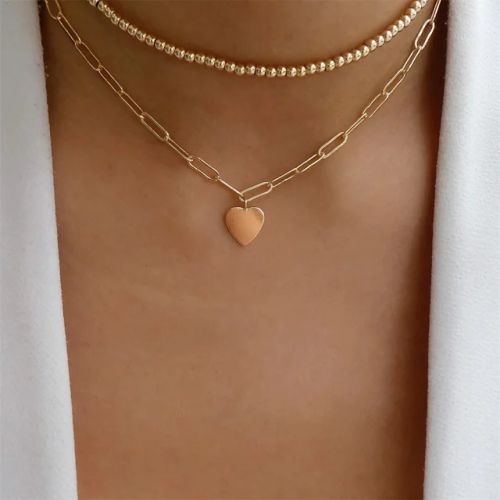 YWZIXLN Classic Round Crystal Pendant Necklace - Elegant Accessory