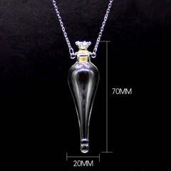 BAYABAYA Perfume Necklace - Trendy Glass Design for Aromatherapy