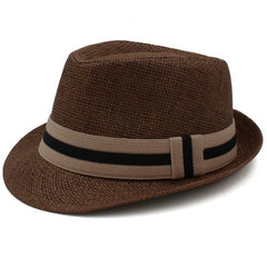 Stylish Straw Fedora Hat for Summer Sun Protection | Casual Accessory