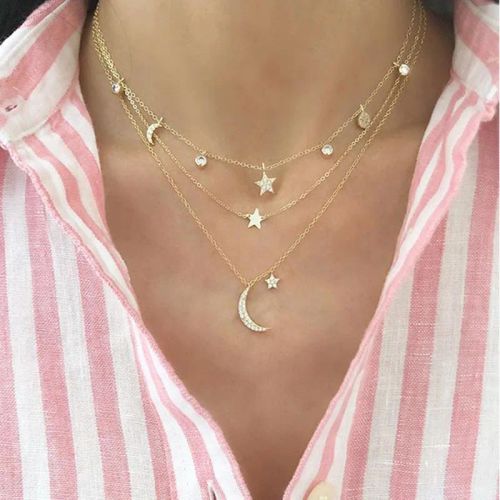 YWZIXLN Classic Round Crystal Pendant Necklace - Elegant Accessory