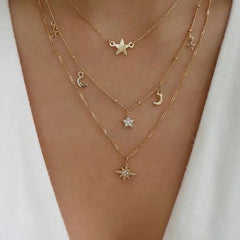 YWZIXLN Classic Round Crystal Pendant Necklace - Elegant Accessory