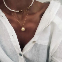 YWZIXLN Classic Round Crystal Pendant Necklace - Elegant Accessory