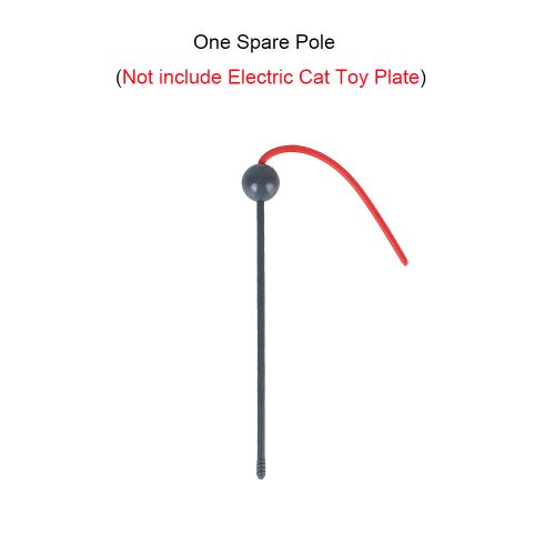 Electric Cat Toy Plate - Interactive Feather for Endless Fun - Pole