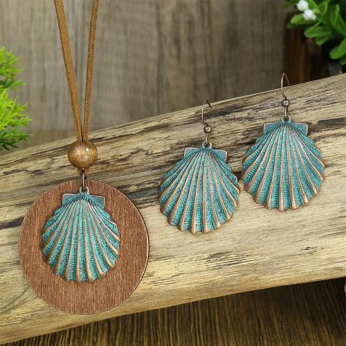 Vintage Necklace & Earrings Set - Elegant Fashion Jewellery - Style 6