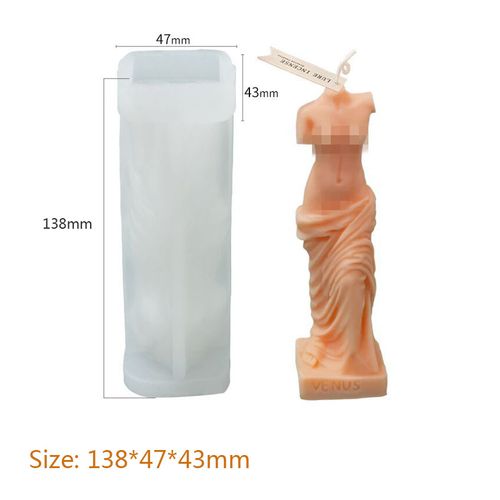 Flexible Non-Stick Silicone Candle Mould - Durable Human Figure Design - Headless Venus