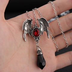 Fashionable Bat Pendant Necklace - Unique Halloween Gift