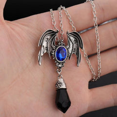Fashionable Bat Pendant Necklace - Unique Halloween Gift