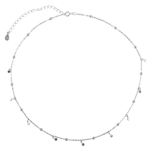 QMCOCO Trendy Round Slice Necklace - Fashionable Party Accessory - N0188
