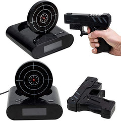Unique Alarm Clock with Shooting Target - Fun Wake-Up Challenge - Picture Color
