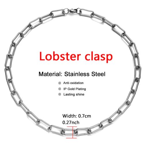 Stainless Steel Toggle Choker Necklace - Versatile Fashion Accessory