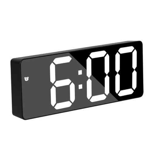 Amuixui Digital Alarm Clock with LED Display & 5 Smart Modes - Black