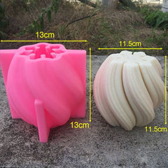 Rotating 3D Raindrops Silicone Mold for DIY Crafts and Home Decor