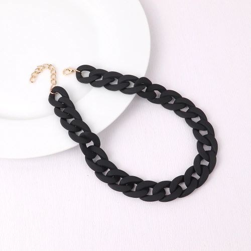 Acrylic Geometric Pendant Necklace - Trendy Fashion Jewelry