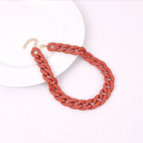 Acrylic Geometric Pendant Necklace - Trendy Fashion Jewelry