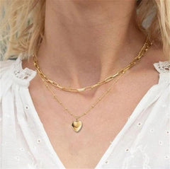 YWZIXLN Crystal Star Pendant Necklace - Elegant Fashion Accessory
