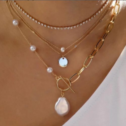 YWZIXLN Crystal Star Pendant Necklace - Elegant Fashion Accessory
