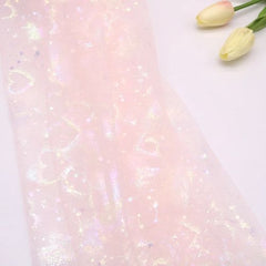 DHANXINZ Colourful Star Mesh Fabric - Stylish Decoration for Events