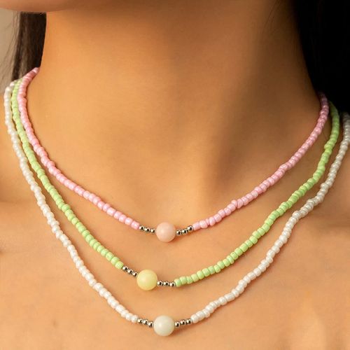 YWZIXLN Classic Round Chains Necklace - Fashionable Fitness Tracker - N0324-6
