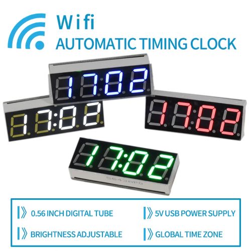 PT056 Smart WiFi Desk Clock - Customised Time Settings for Ultimate Convenience