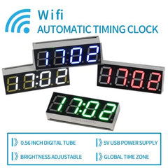 PT056 Smart WiFi Desk Clock - Customised Time Settings for Ultimate Convenience