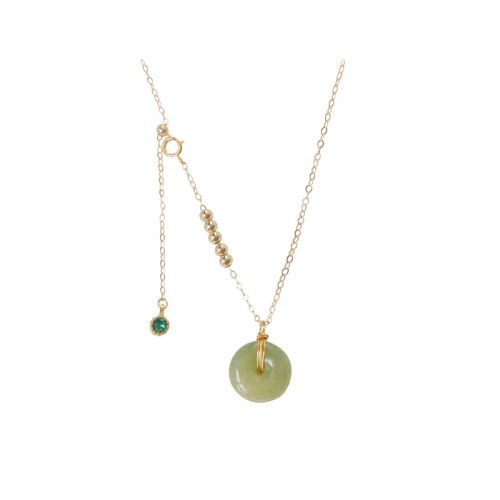 VENTFILLE Jade Necklace - Elegant Design for Stylish Occasions - MAROON