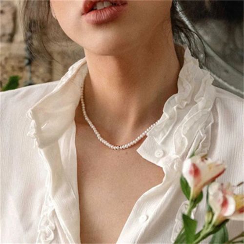 Bohemian Multilayer Pearl Necklace - Trendy Geometric Fashion - OV50668