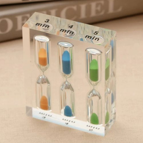Colourful Acrylic Hourglass Timer - Creative Home Decor & Gift Item