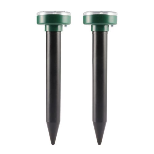 Solar Ultrasonic Animal Repeller - Effective Outdoor Pest Control Device - 2pcs round