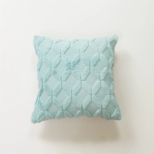 CANIRICA Plush Geometric Cushion Cover for Nordic Home Decor 45x45cm - Blue / 45x45cm