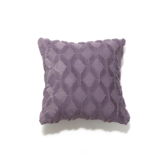 CANIRICA Plush Geometric Cushion Cover for Nordic Home Decor 45x45cm - Purple / 40x40cm