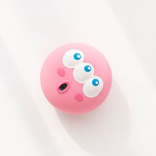 Interactive Squeaky Dog Toy - Bouncy Vinyl Ball for Pet Fun